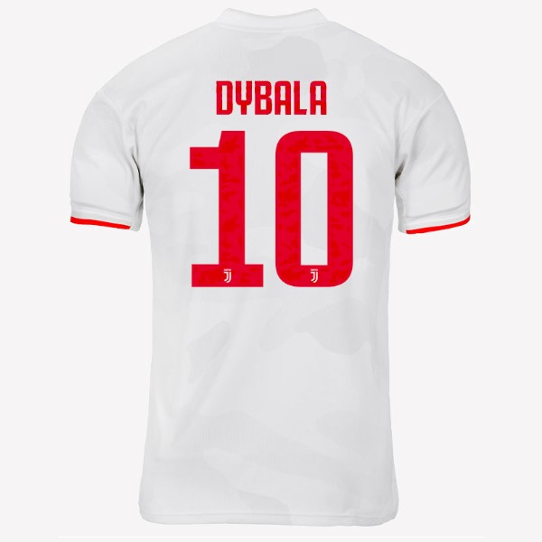 Camiseta Juventus NO.10 Dybala Segunda equipo 2019-20 Gris Blanco